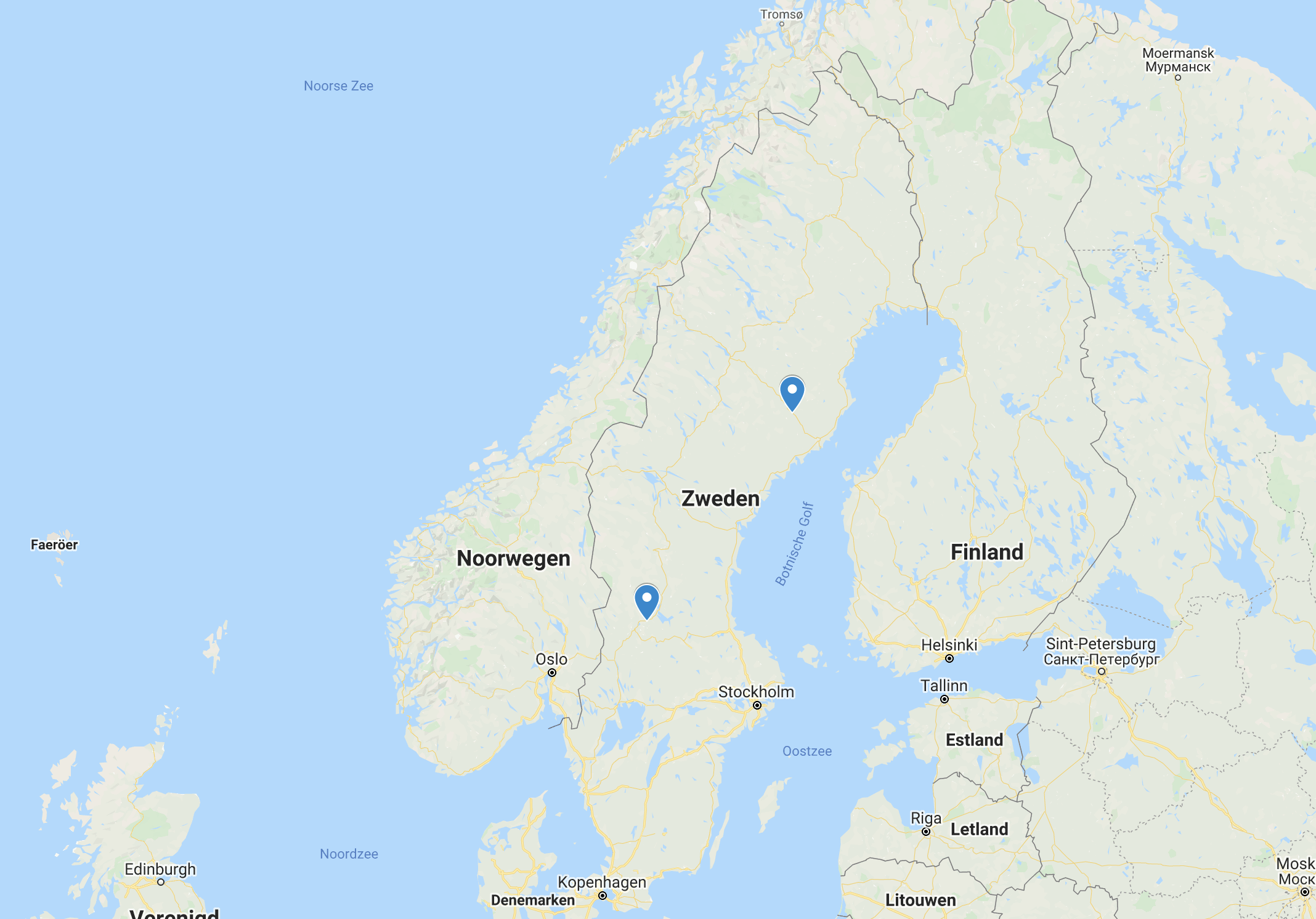 Locatie Lapland single reis en Zweden winter groepsreis
